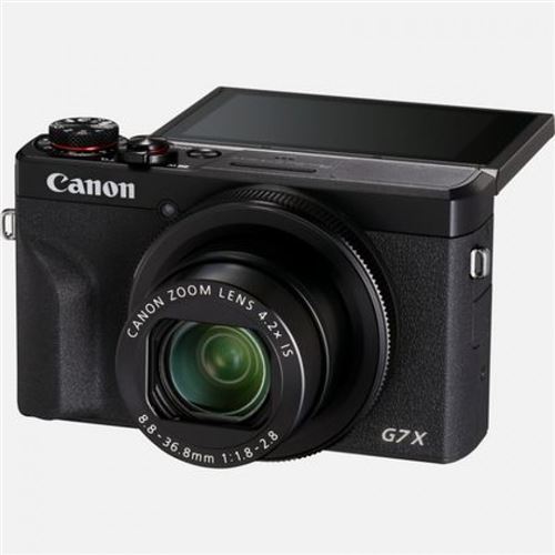 Canon PowerShot G7 X Mark III – 4K Vlogging Camera with 20.1MP, Wi-Fi & Bluetooth (Black)